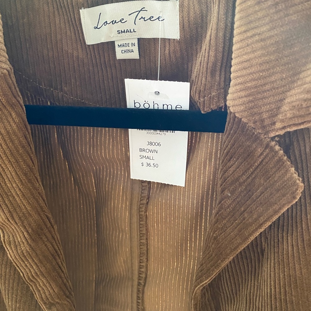 Brown velour blazer